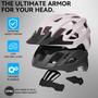 Imagem de Capacete de Bicicleta Veltuno Lightweight com Luz LED - Para Adultos