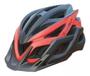 Imagem de Capacete de ciclismo Absolute Wild Flash Preto e Vermelho Regulável Led Integrado Usb Com Carregador E Viseira