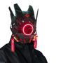 Imagem de Capacete de máscara QAONIE Punk LED Halloween Cosplay para adultos