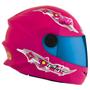 Imagem de Capacete De Menina Infantil Fechado Liberty Four Kids Pro Tork Para Motos Seguro