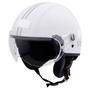 Imagem de Capacete De Moto Aberto Harley Kraft Plus Custom Premium Revestido Branco