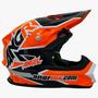 Imagem de Capacete de moto angr wind flow 2022 orange - angrmx