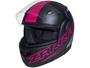 Imagem de Capacete de Moto Articulado Taurus Zarref V5 NEON Preto Fosco e Rosa Tamanho 56