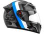 Imagem de Capacete de Moto Fechado Mixs Helmets - MX5 Super Speed Cinza e Azul Tamanho 56