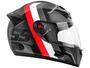 Imagem de Capacete de Moto Fechado Mixs Helmets - MX5 Super Speed Cinza e Vermelho Tamanho 56
