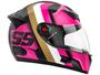 Imagem de Capacete de Moto Fechado Mixs Helmets - MX5 Super Speed Rosa e Dourado Tamanho 60
