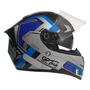 Imagem de Capacete de Moto GP Tech V128 Fusion Brilhante Preto com Azul