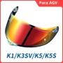 Imagem de Capacete de Motocicleta Full Face com Viseira - Compatível com AGV K5, K3SV, K1