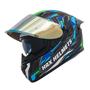 Imagem de Capacete de Motocicleta HAX OBSIDIAN - Full Face com Dupla Viseira