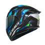 Imagem de Capacete de motocicleta HAX OBSIDIAN Full Face Dupla Visor Adulto