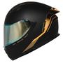 Imagem de Capacete de motocicleta HAX Obsidian Full Face Dupla Visor Adulto