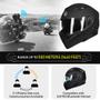 Imagem de Capacete de Motocicleta ILM 902BT Bluetooth Modular - com Certificação DOT