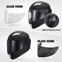 Imagem de Capacete de motocicleta JQF Gear WS-607 Full Face DOT aprovado