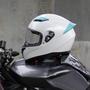 Imagem de Capacete de motocicleta JQF Gear WS-607 Full Face Gloss White L