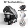 Imagem de Capacete de Motocicleta Modular AHR RUN-M3 com Viseira Dupla - Tamanho XL