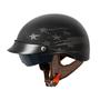 Imagem de Capacete de motocicleta VCAN Cruiser Solid Flat Black Half Face