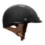 Imagem de Capacete de motocicleta VCAN Cruiser Solid Flat Black Half Face