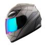 Imagem de Capacete de motocicleta WOW Spider Black Youth Kids Tamanho L