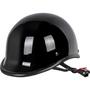 Imagem de Capacete de motocicleta Yesmotor Vintage Half-Face DOT Light Black