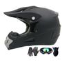 Imagem de Capacete de motocross SanQing Trend Full Face certificado DOT Black XL