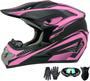 Imagem de Capacete de motocross SanQing Youth Kids Trend Full Face Pink S