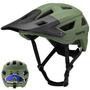 Imagem de Capacete de mountain bike Favoto Dual Shell leve verde escuro