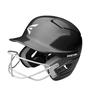 Imagem de Capacete de rebatidas de softball Easton ALPHA com máscara facial preta M/L