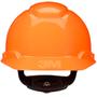 Imagem de capacete de segurança laranja para obra epi com catraca ajuste fácil construção civil 3m