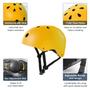 Imagem de Capacete de skate Tourdarson Impact Resistance Yellow