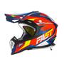 Imagem de Capacete De Trilha Fast Fantasy Edição Limitada Motocross Enduro Pro Tork Azul - Laranja