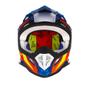 Imagem de Capacete De Trilha Fast Fantasy Edição Limitada Motocross Enduro Pro Tork Azul Laranja