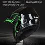 Imagem de Capacete Dirt Bike ILM BLD-818 para jovens e crianças, rosto inteiro, verde DOT