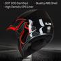 Imagem de Capacete Dirt Bike ILM BLD-818 Youth-X-Large vermelho com óculos