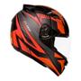 Imagem de Capacete Ebf New Spark Flash Preto Fosco Vermelho