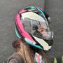 Imagem de Capacete EBF New Spark Mixed Blue Preto Rosa