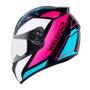 Imagem de Capacete EBF New Spark Mixed Blue Preto Rosa