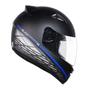 Imagem de Capacete EBF Spark Black Edition 2 Preto Fosco Azul