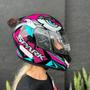 Imagem de Capacete EBF Spark Dragon Preto Rosa