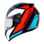 Imagem de Capacete Ebf Spark Mixed Preto e Vermelho