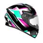 Imagem de Capacete Ebf Xtroy FF526 Rage Preto e Tifany