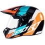 Imagem de Capacete Enduro Bieffe 3 Sport Adventure Preto e Laranja