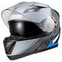 Imagem de Capacete Escamot Gladiator V3 Makan Cinza Azul 56 - Texx