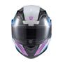 Imagem de Capacete Escamot Gladiator V3 Reisen Azul Rosa E Branco 60 - Texx