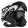 Imagem de Capacete Escamoteável Attack Evo Brilhante Moto Pro Tork Segurança Conforto Proteção Masculino Feminino