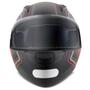 Imagem de Capacete Escamoteável Robocop EBF Novo E8 Drift Preto Fosco e Vermelho Moto