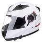 Imagem de Capacete Escamoteável Texx Gladiator Branco Com Viseira Solar