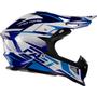 Imagem de Capacete Esportivo Enduro Protork Fast Tech Azul Branco 62