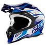 Imagem de Capacete Esportivo Enduro Protork Fast Tech Azul Branco 62