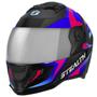 Imagem de Capacete Esportivo Moto Fechado Feminino Masculino Pro Tork Stealth Concept Viseira Espelhada