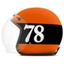 Imagem de  Capacete Etceter Seven Eight Fosco Aberto Moto Custom Café Racer Street Tracker Scrambler